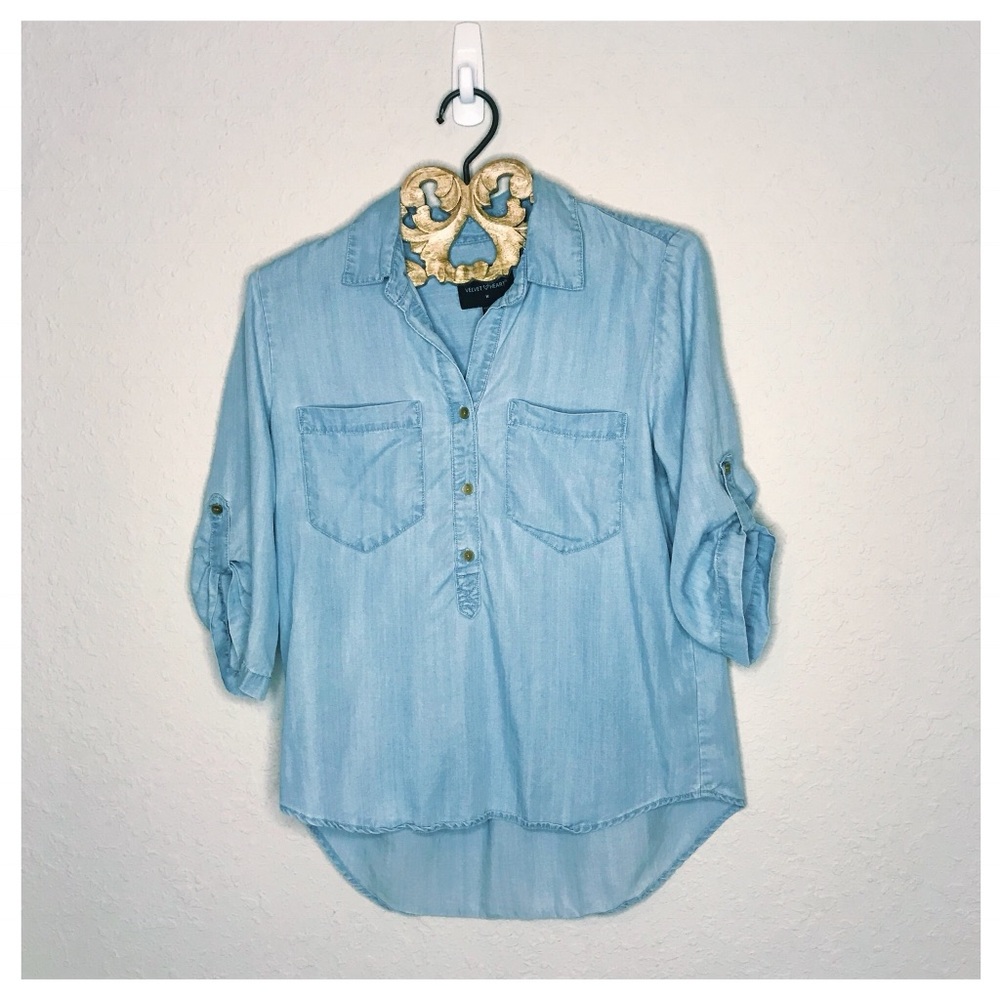 Chambray style shirt